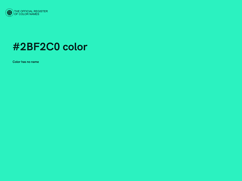 #2BF2C0 color image