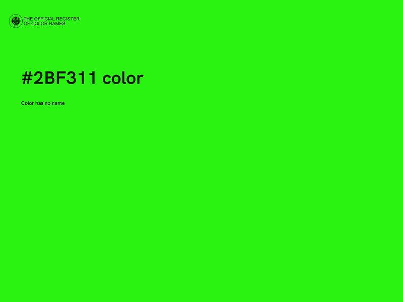 #2BF311 color image