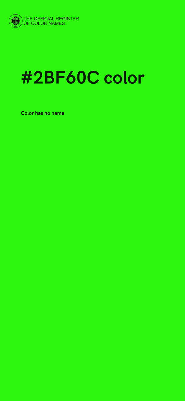#2BF60C color image