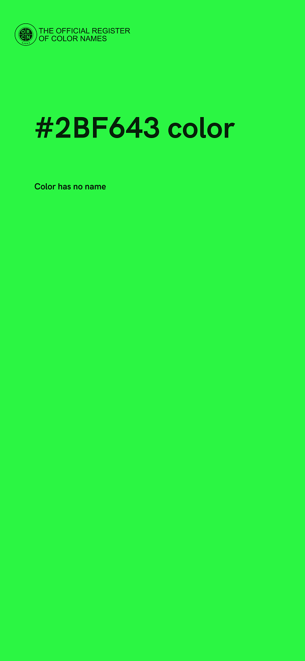#2BF643 color image