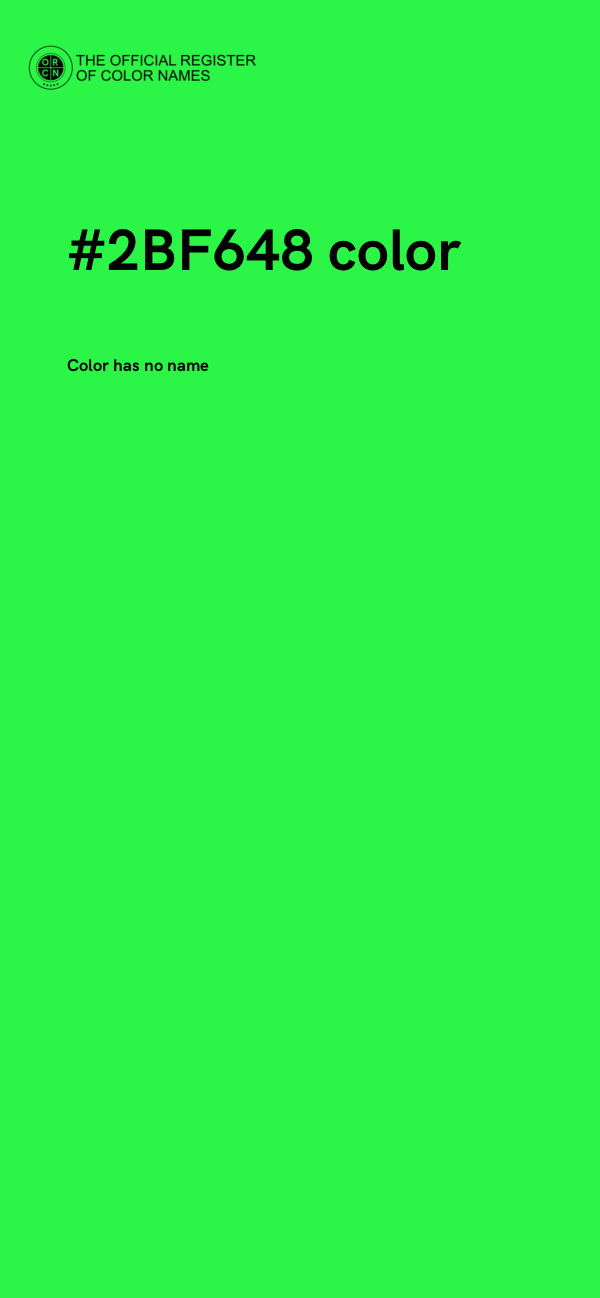 #2BF648 color image