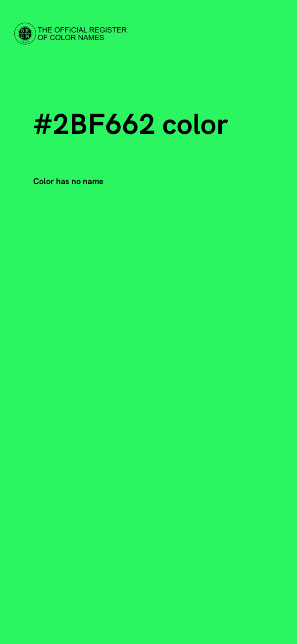 #2BF662 color image
