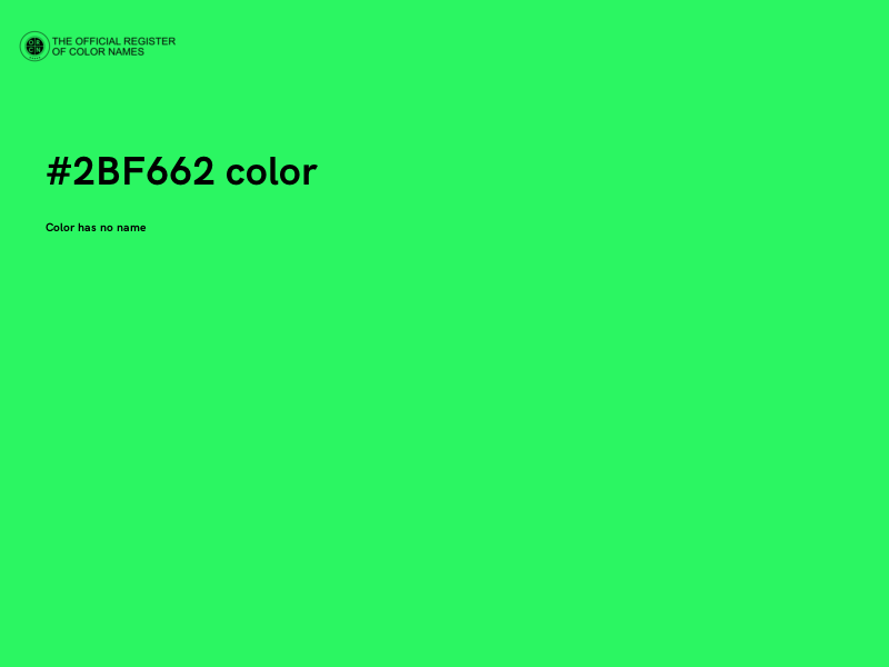 #2BF662 color image