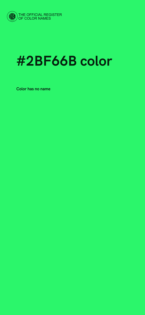 #2BF66B color image