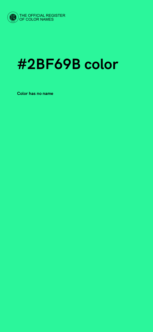 #2BF69B color image