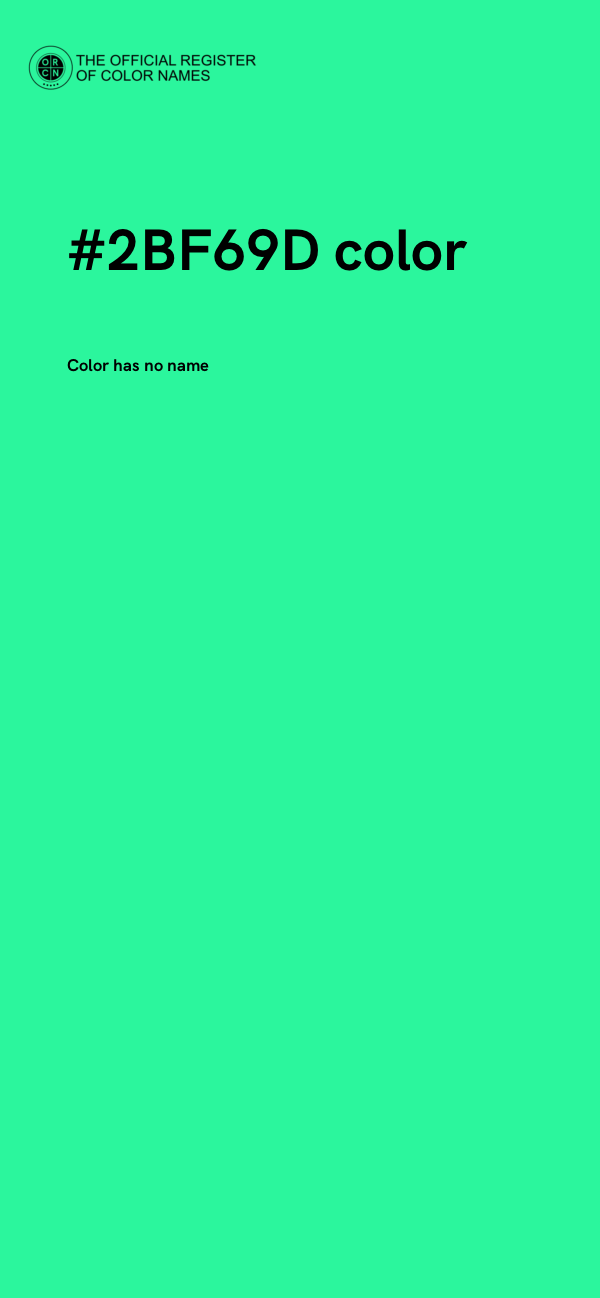 #2BF69D color image