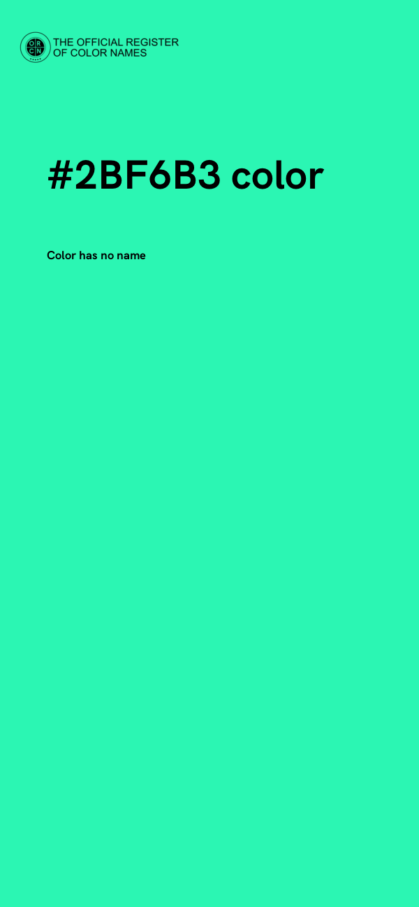 #2BF6B3 color image