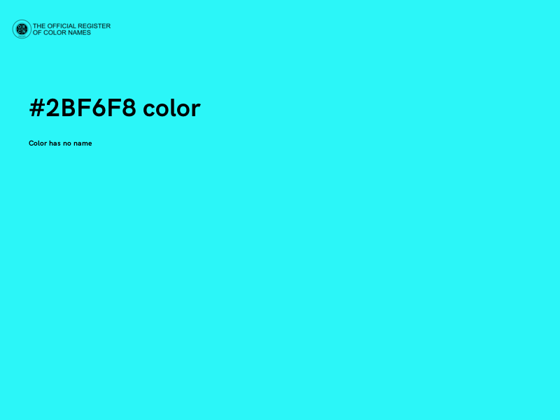 #2BF6F8 color image