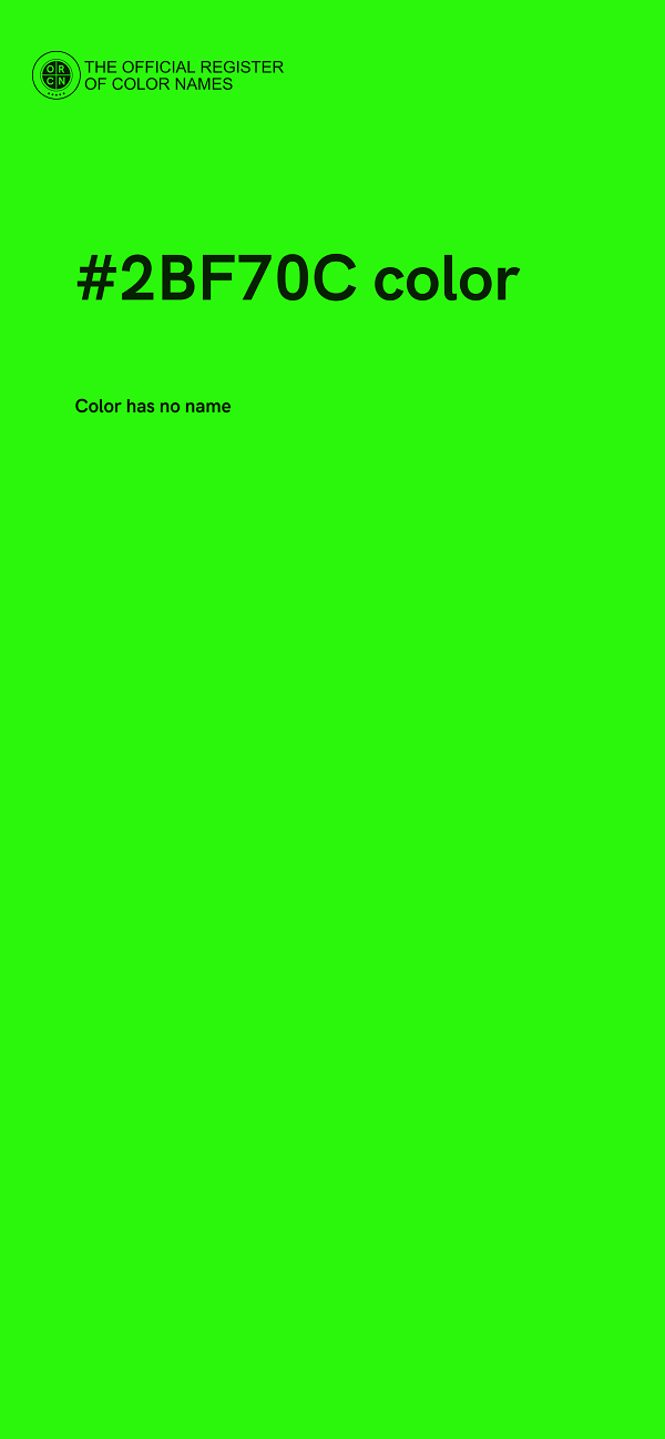 #2BF70C color image