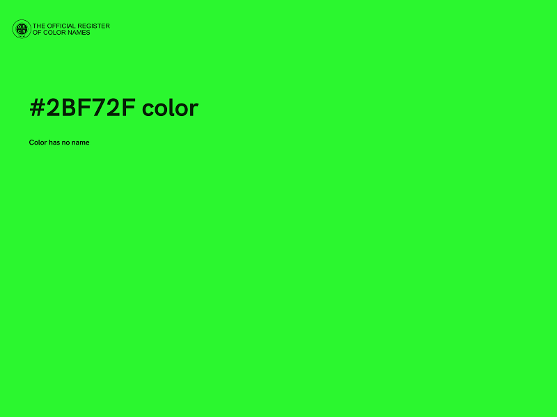 #2BF72F color image