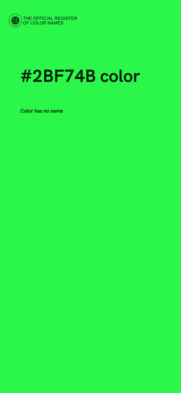 #2BF74B color image