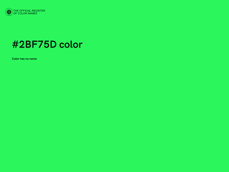 #2BF75D color image