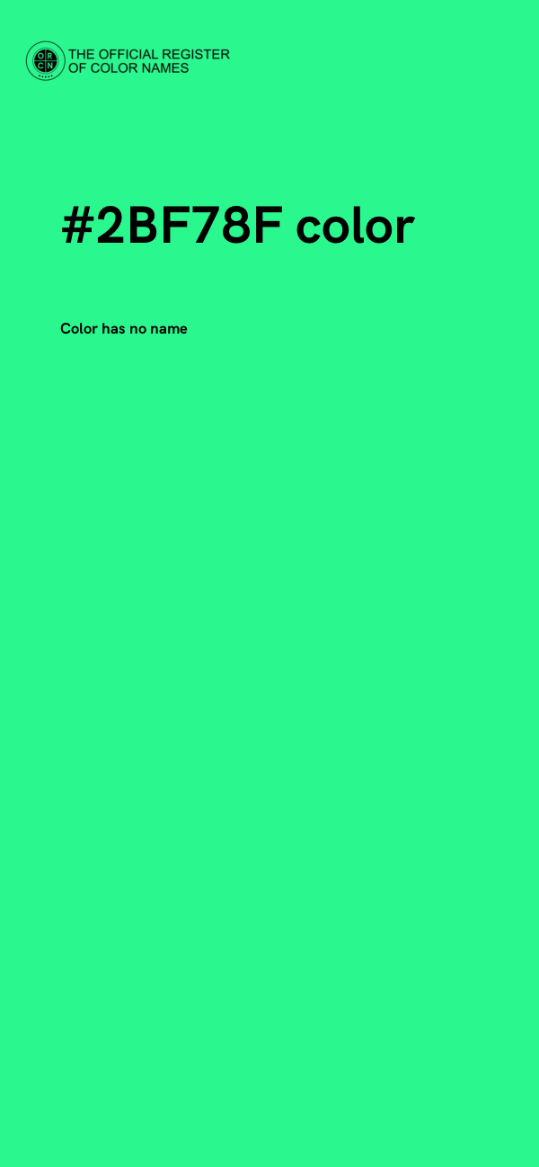 #2BF78F color image