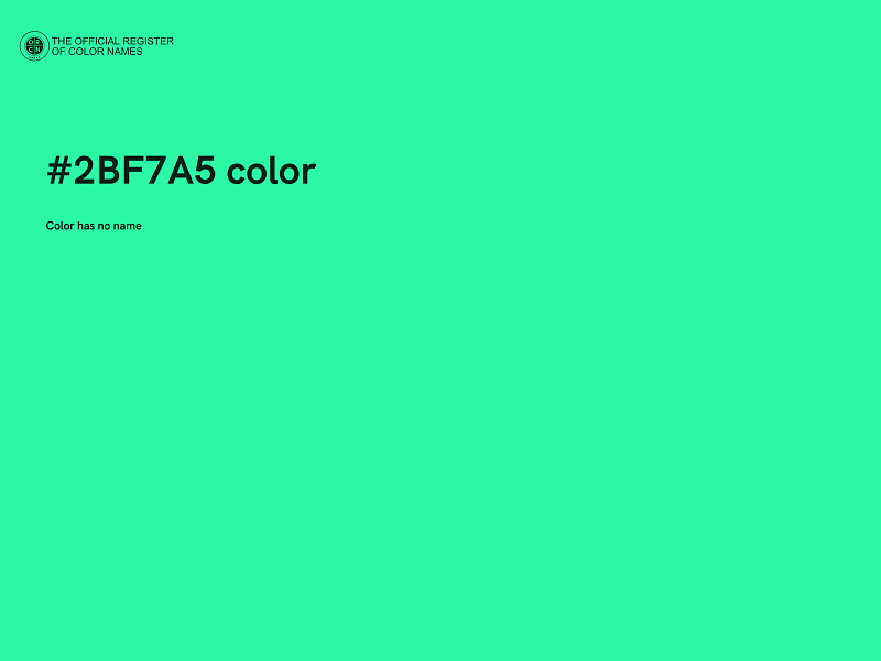 #2BF7A5 color image