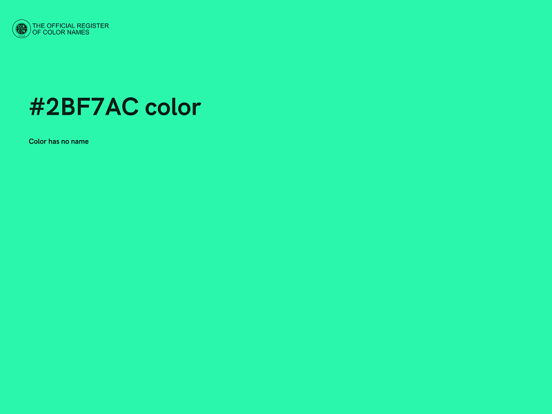 #2BF7AC color image