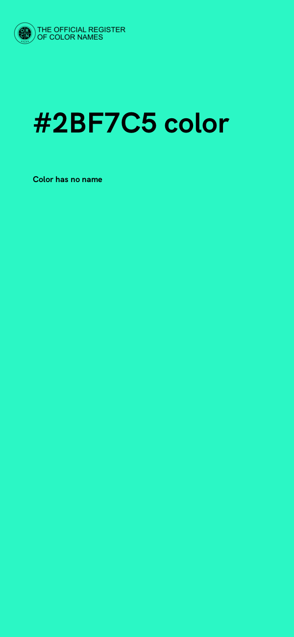 #2BF7C5 color image