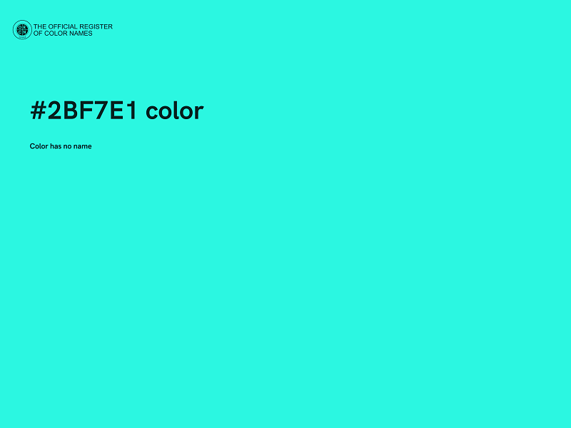 #2BF7E1 color image