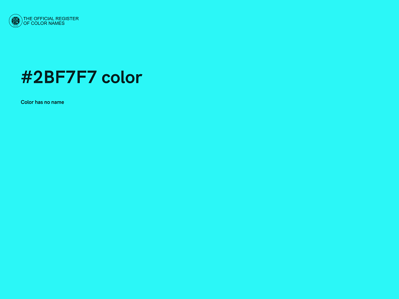 #2BF7F7 color image