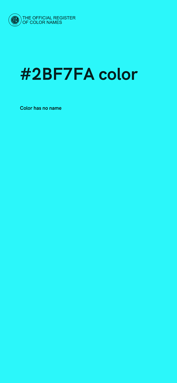 #2BF7FA color image