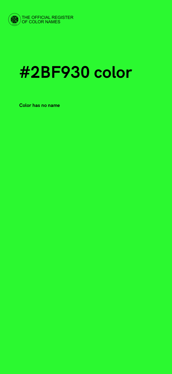 #2BF930 color image