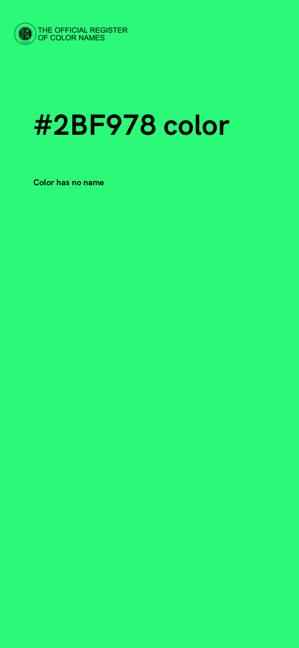 #2BF978 color image