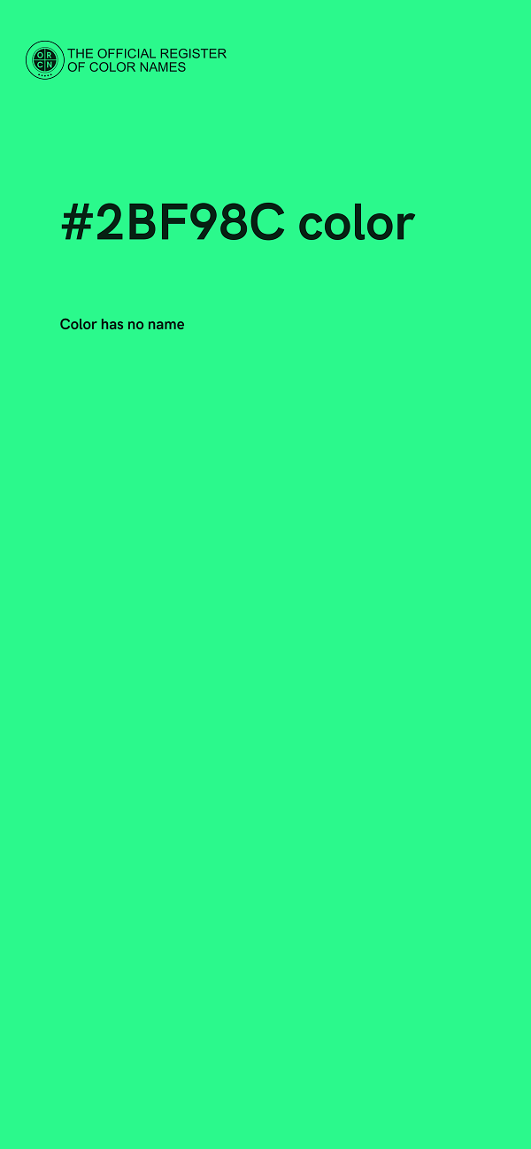 #2BF98C color image