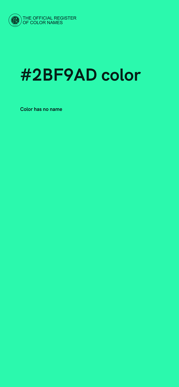 #2BF9AD color image