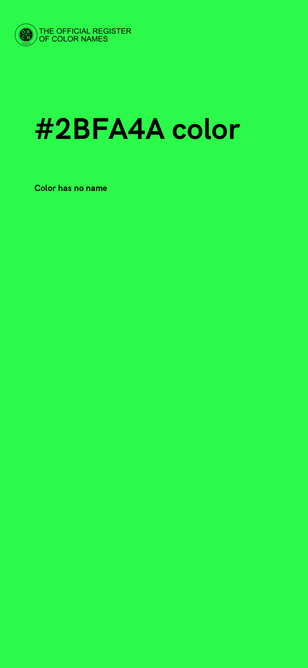 #2BFA4A color image