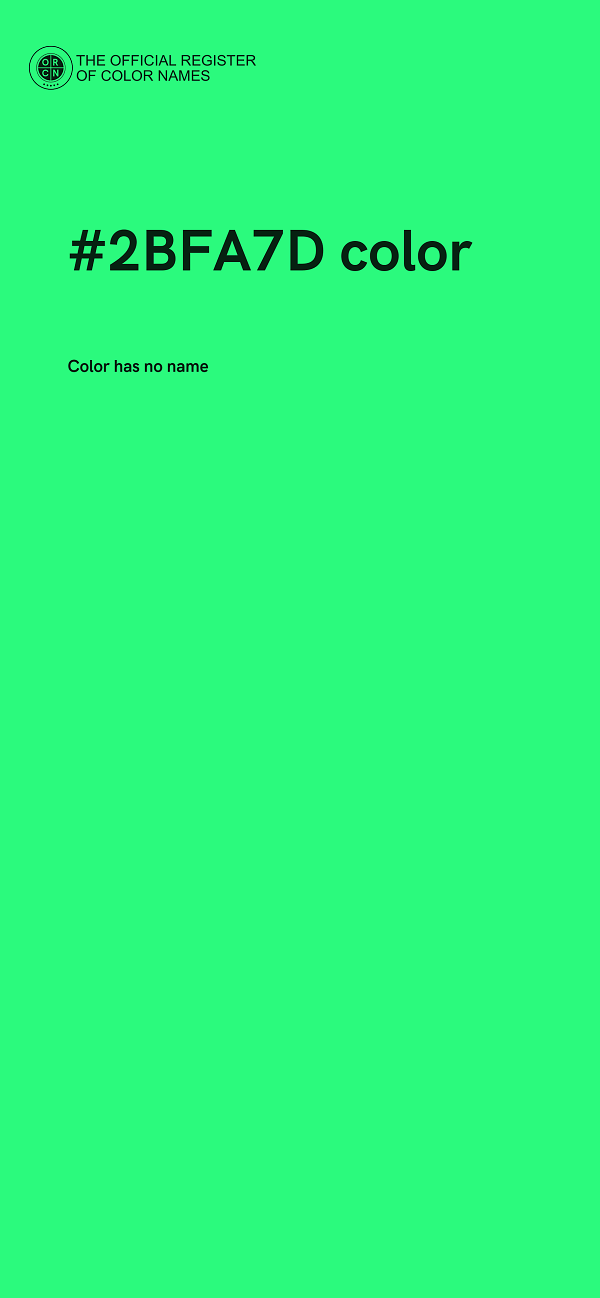 #2BFA7D color image