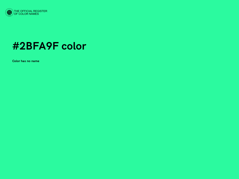 #2BFA9F color image