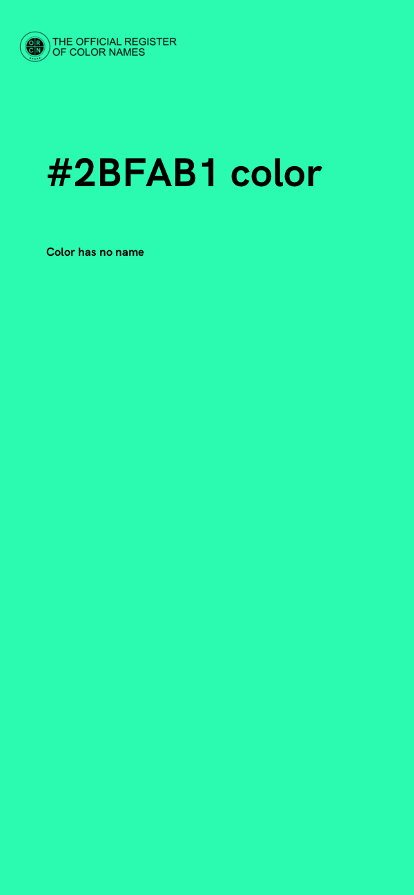 #2BFAB1 color image