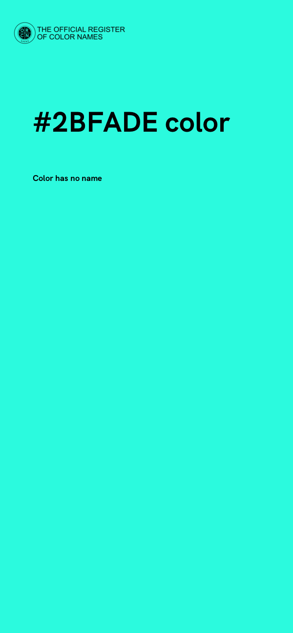 #2BFADE color image