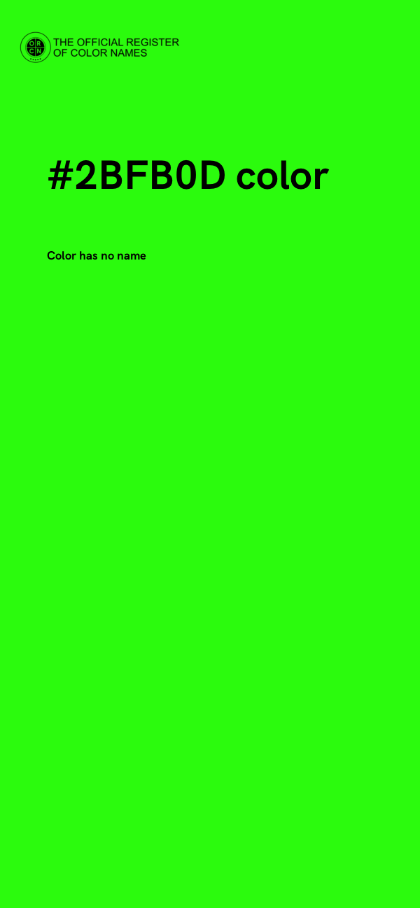 #2BFB0D color image