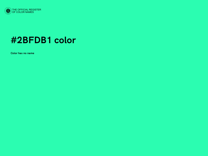 #2BFDB1 color image