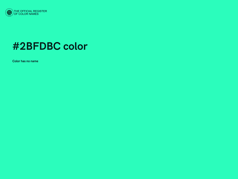 #2BFDBC color image