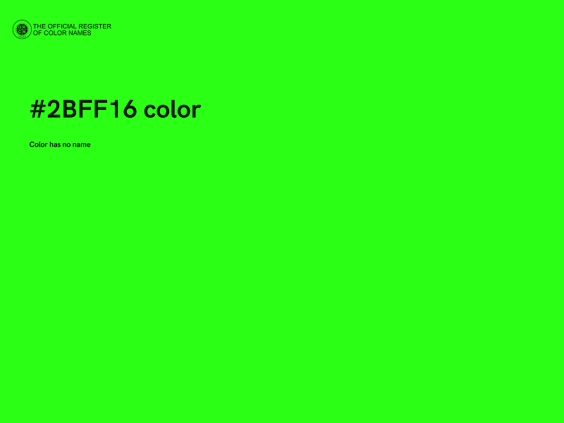 #2BFF16 color image