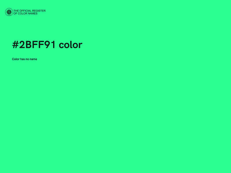 #2BFF91 color image