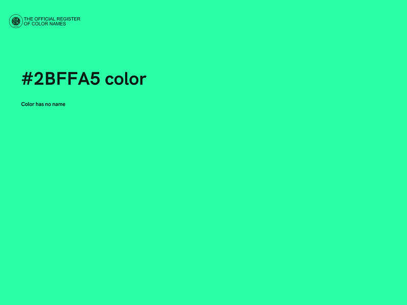 #2BFFA5 color image