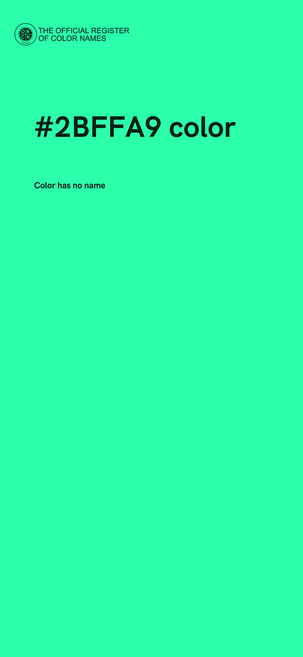 #2BFFA9 color image