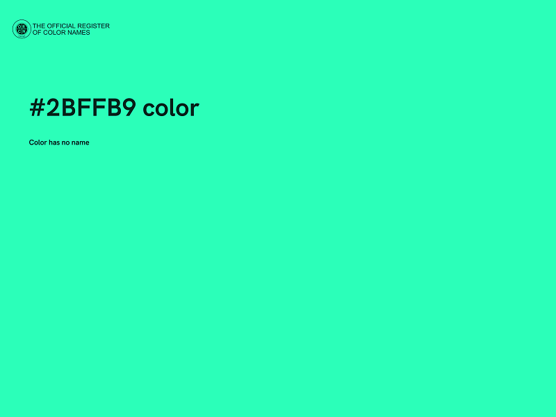 #2BFFB9 color image