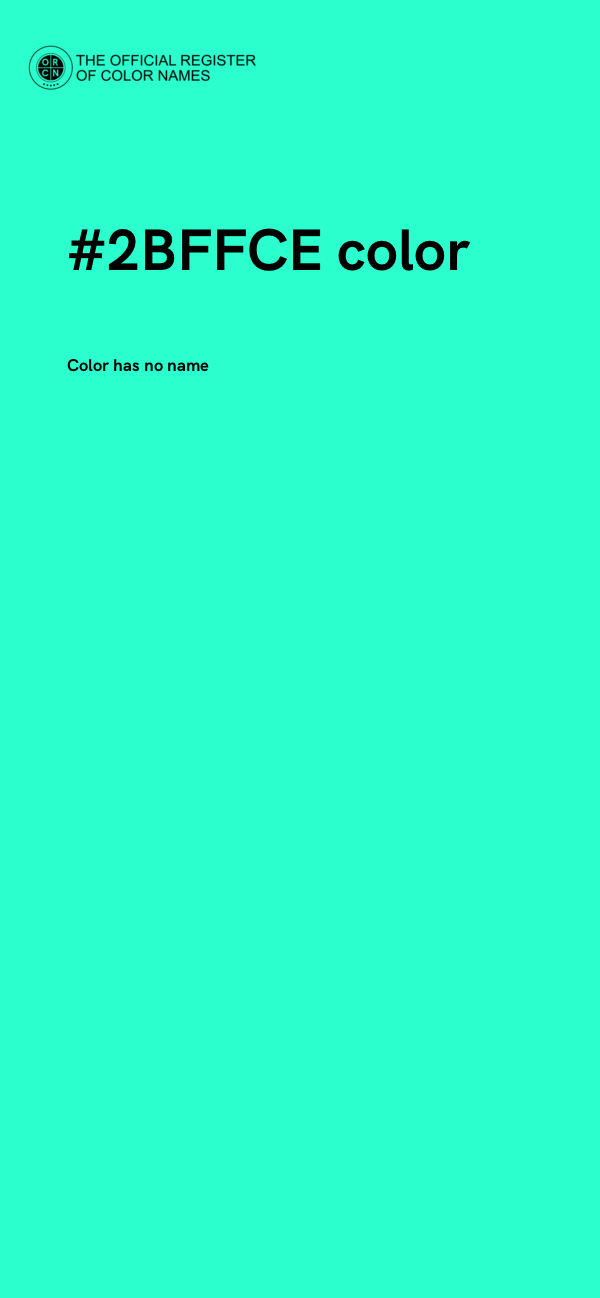 #2BFFCE color image
