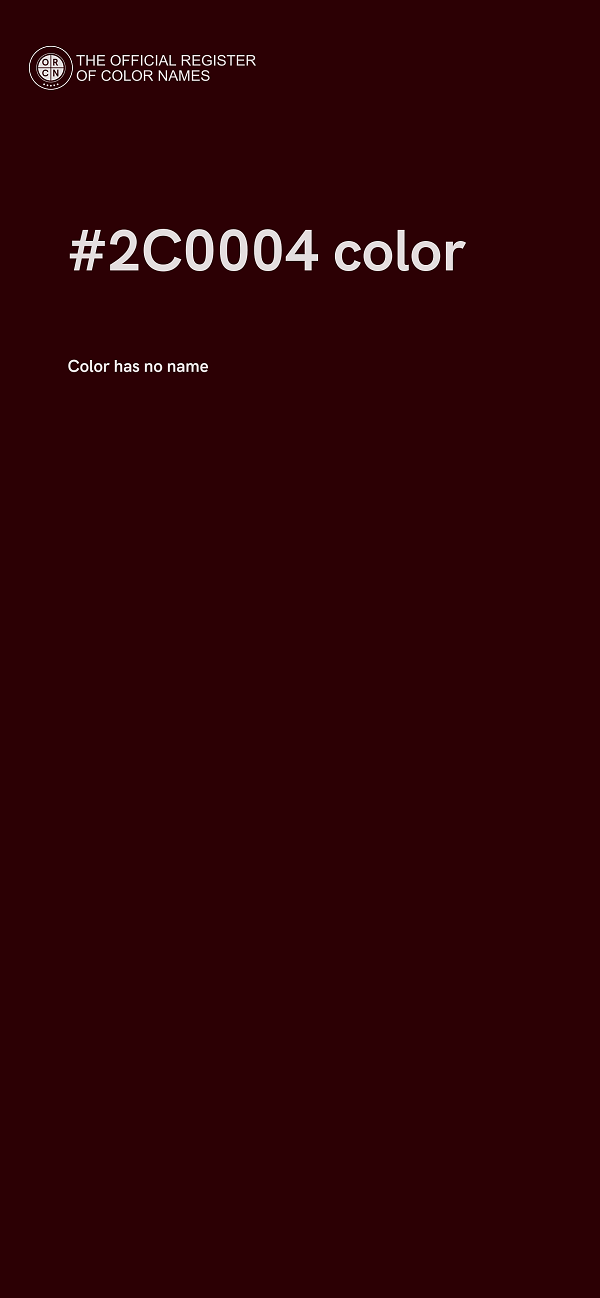 #2C0004 color image