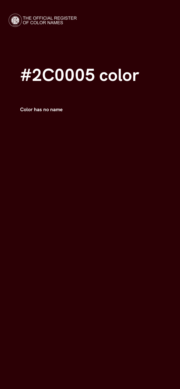 #2C0005 color image