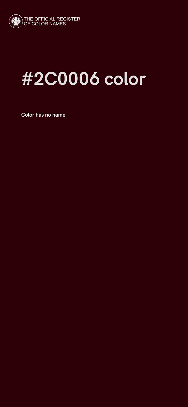 #2C0006 color image