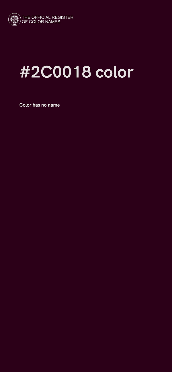 #2C0018 color image