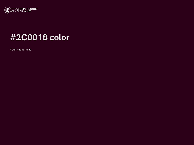 #2C0018 color image