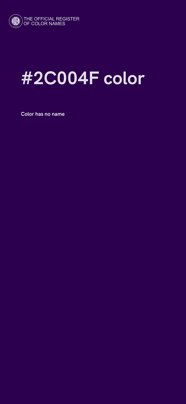 #2C004F color image