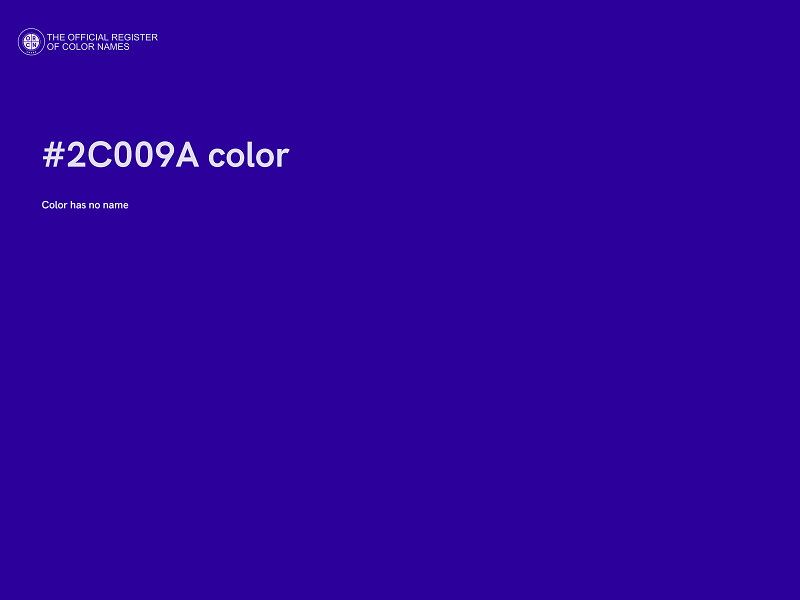 #2C009A color image