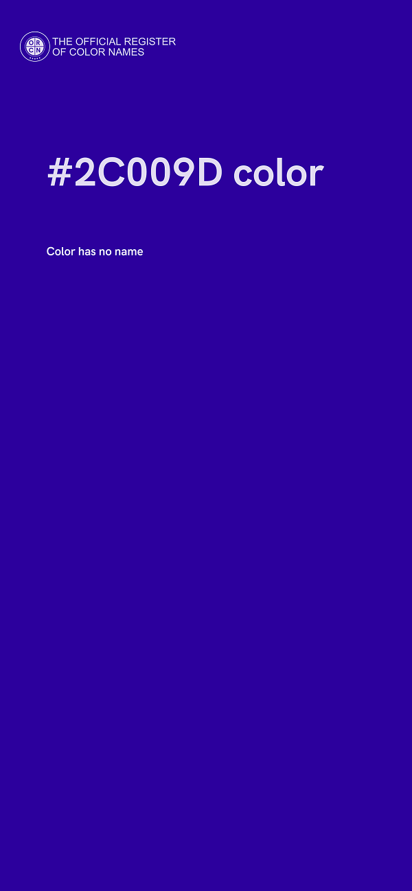 #2C009D color image