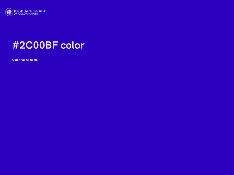 #2C00BF color image